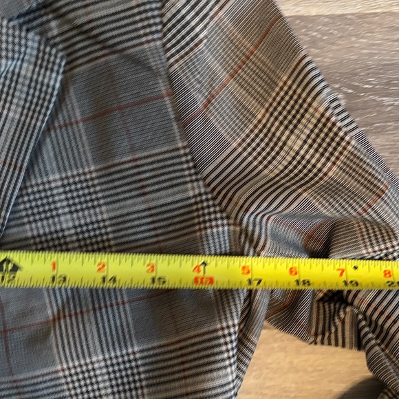 Philosophy Anthropology Gray tan classic Plaid Blazer xs nwt - Picture 10 of 10